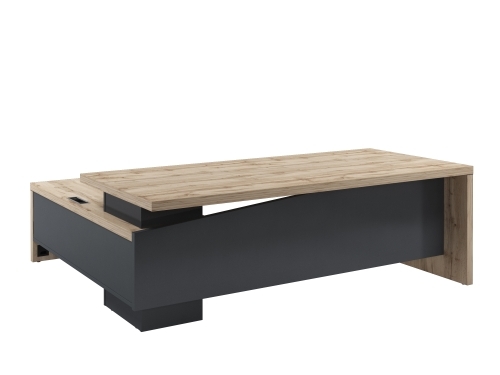 Стол руководителя с опорной тумбой Т-22.1000ПР с блоком розеток Стол руководителя с опорной тумбой Т-22.1000ПР с блоком розеток