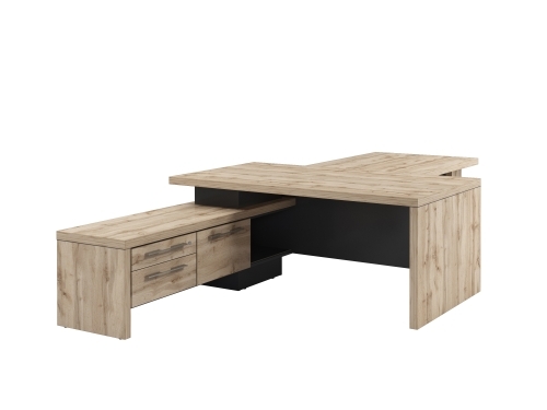 Стол руководителя с опорной тумбой Т-818.0000Л с брифингом Стол руководителя с опорной тумбой Т-818.0000Л с брифингом