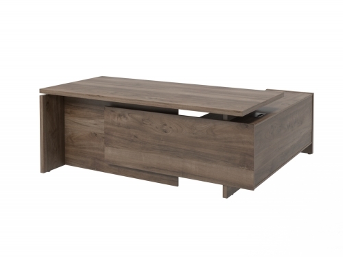 Стол с опорной тумбой FB-119R.DD Орех Пацифик Табак Стол с опорной тумбой FB-119R.DD Орех Пацифик Табак