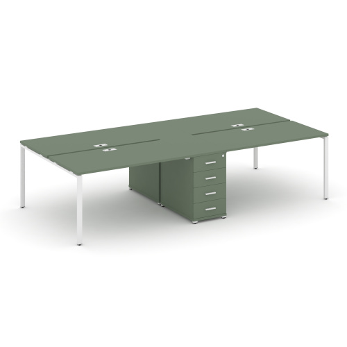 Бенч-система на 4 места с 1 опорной тумбой Concept CN.DRS-417 Бенч-система на 4 места с 1 опорной тумбой Concept CN.DRS-417