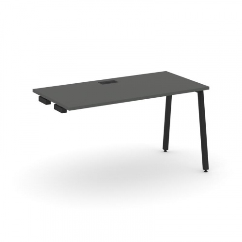 Style Project Стол-приставка к опор. элем. SN-4A.OPRS-013 Антрацит/Металл Белый 1380*700*750 фото 2 Style Project Стол-приставка к опор. элем. SN-4A.OPRS-013 Антрацит/Металл Белый 1380*700*750 фото 2