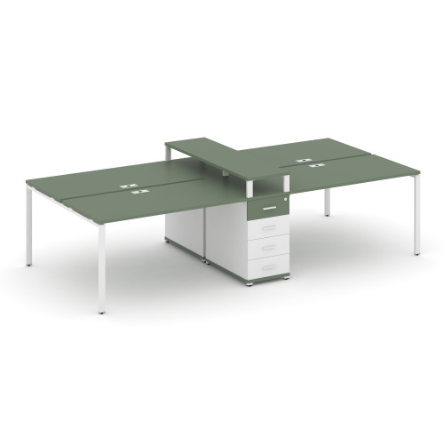 Бенч-система на 4 места с 1 опорной тумбой Concept CN.DRS-434 фото 5 Бенч-система на 4 места с 1 опорной тумбой Concept CN.DRS-434 фото 5