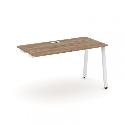 Style Project Стол-приставка к опор. элем. SN-6A.OPRS-014 Дуб Табак/Металл Белый 1580*700*750 фото 28