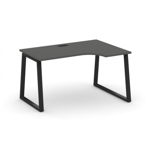 Style Project Стол рабочий эргоном. SN-6T1.SPA-011(R) Акация Лорка/Металл Антрацит/Заглушка Пластик фото 8 Style Project Стол рабочий эргоном. SN-6T1.SPA-011(R) Акация Лорка/Металл Антрацит/Заглушка Пластик фото 8