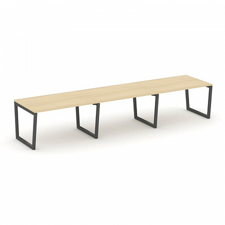 Style Project Стол переговорный SN-5T2.SPRG-021.3 Акация Лорка/Металл Антрацит 2940*980*750