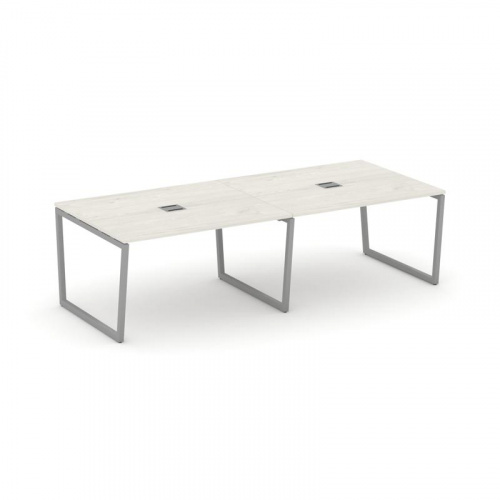 Style Project Стол переговорный SN-4T2.SPRG-044 Акация Лорка/Металл Антрацит/Заглушка Металл Антраци фото 11