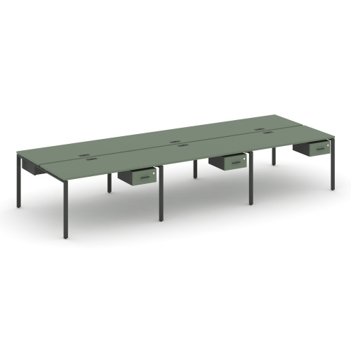 Бенч-система на 6 мест с подвесными тумбами Concept CN.DRS-150 фото 2 Бенч-система на 6 мест с подвесными тумбами Concept CN.DRS-150 фото 2