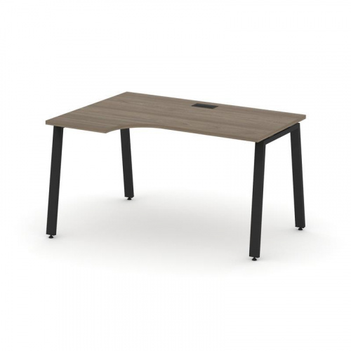 Style Project Стол рабочий эргоном. SN-6A.SPA-012(L) Антрацит/Металл Белый 1580*700/980*750 фото 7