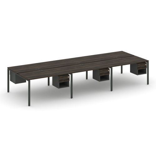 Бенч-система на 6 мест с подвесными тумбами Concept CN.DRS-157 фото 3 Бенч-система на 6 мест с подвесными тумбами Concept CN.DRS-157 фото 3