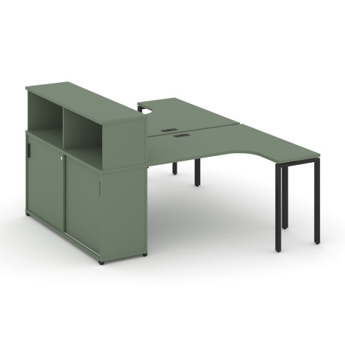 Бенч-система с опорным шкафом-купе с надставкой Concept CN.DSA-219 Бенч-система с опорным шкафом-купе с надставкой Concept CN.DSA-219