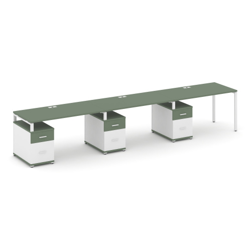 Бенч-система на 3 места с 3 опорными тумбами Concept CN.ORS-345 фото 5 Бенч-система на 3 места с 3 опорными тумбами Concept CN.ORS-345 фото 5