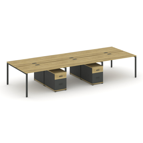 Бенч-система на 6 мест с 2 опорными тумбами Concept CN.DRS-345 фото 4