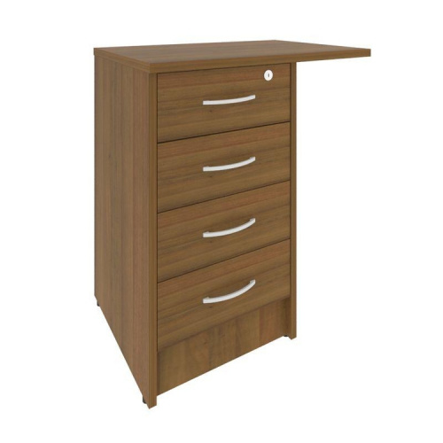 Тумба приставная на 4 ящика с замком Riva А.ТП-4.3F-S фото 6