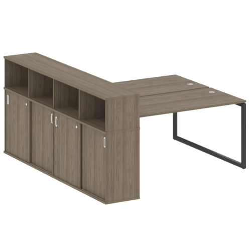 Бенч-система с шкафом-купе на О-обр. м/к Metal System Quattro 40БО.РС-СШК-4.4 фото 2