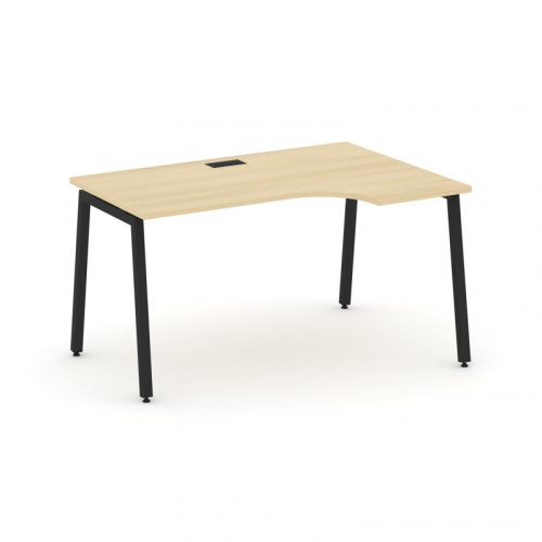 Style Project Стол рабочий эргоном. SN-4A.SPA-012(R) Дуб Табак/Металл Антрацит 1580*700/980*750 фото 5