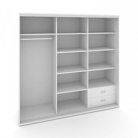 Корпус 3-х секционного шкафа низкого L=2669мм Maris SH.K3-8.2 K1