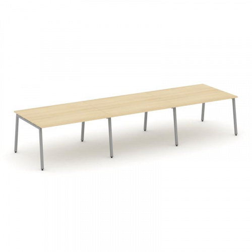 Style Project Стол переговорный SN-4A.SPRG-054.3 Вяз Благородный/Металл Белый 4740*1180*750 фото 3