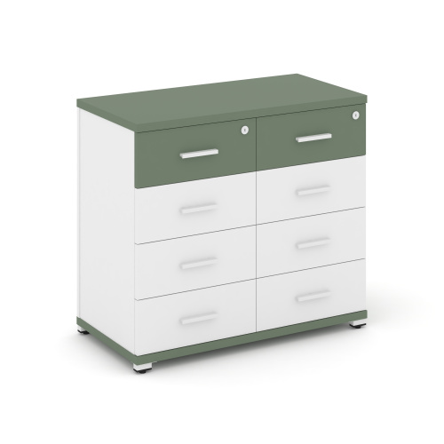 Тумба приставная c 8 ящиками Concept CN.TSP-013 W Тумба приставная c 8 ящиками Concept CN.TSP-013 W