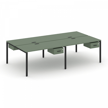 Бенч-система на 4 места с подвесными тумбами Concept CN.DRS-132