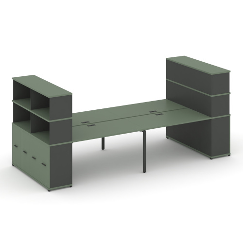 Бенч-система с опорными распашными шкафами Concept CN.DRS-276 фото 2