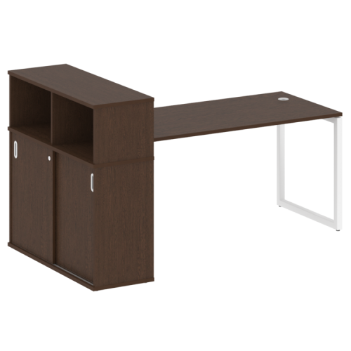 Стол офисный с шкафом-купе на О-обр. м/к Metal System Quattro 40БО.РС-СШК-3.4 фото 5