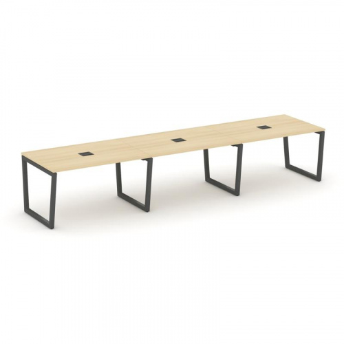 Style Project Стол переговорный SN-5T2.SPRG-022 Акация Лорка/Металл Антрацит/Заглушка Металл Антраци фото 28