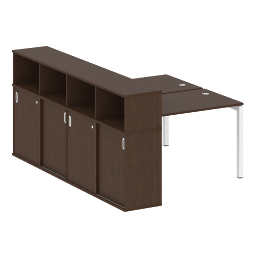 Бенч-система с шкафом-купе на П-обр. м/к Metal System Quattro 50БП.РС-СШК-4.2 фото 6 Бенч-система с шкафом-купе на П-обр. м/к Metal System Quattro 50БП.РС-СШК-4.2 фото 6