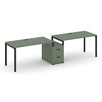 Бенч-система на 2 места с 1 опорной тумбой Concept CN.ORS-308