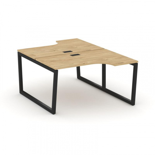 Style Project Рабочая станция эргоном. SN-5T2.DRPA-011 Акация Лорка/Металл Антрацит/Заглушка Пластик