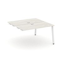 Style Project Стол-приставка к опор. элем. SN-6A.DPRS-003 Дуб Наварра/Металл Белый 1380*1232*750