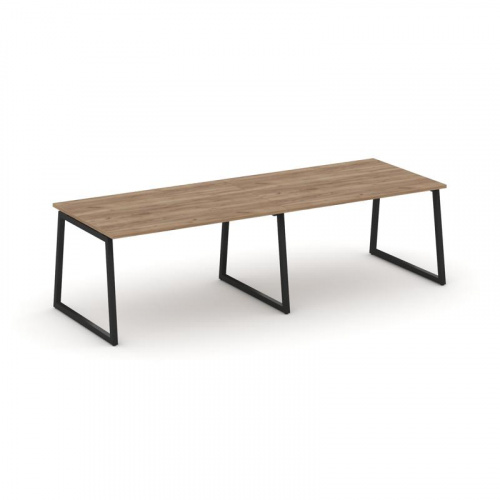 Style Project Стол переговорный SN-4T1.SPRG-013.3 Акация Лорка/Металл Антрацит 2760*980*750 фото 4