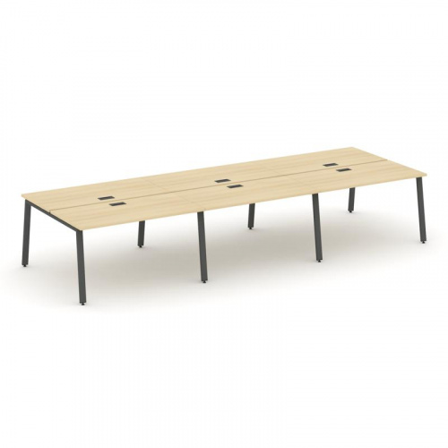 Style Project Рабочая станция 2-х сторон. SN-6A.DRS-074 Дуб Табак/Металл Антрацит 4740*1432*750 фото 24