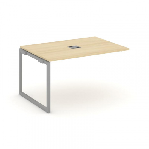 Style Project Проходной наб. элем. перег. стола SN-4O.NSPRG-001 Дуб Наварра/Металл Белый 980*980*750 фото 18