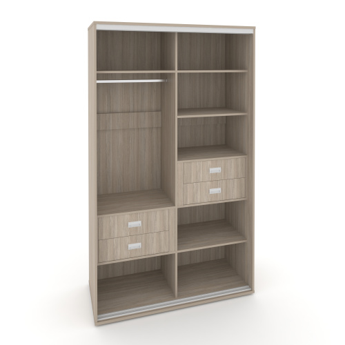 Корпус 2-х секционного шкафа высокого L=1500мм Maris SH.K2-5.1 K5 фото 7