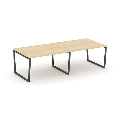 Style Project Стол переговорный SN-4T2.SPRG-042.3 Акация Лорка/Металл Антрацит 2360*1180*750