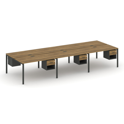 Бенч-система на 6 мест с подвесными тумбами Concept CN.DRS-157 Бенч-система на 6 мест с подвесными тумбами Concept CN.DRS-157