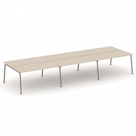 Бенч-система на 6 мест Estetica ES.D.RS-6.4-VK