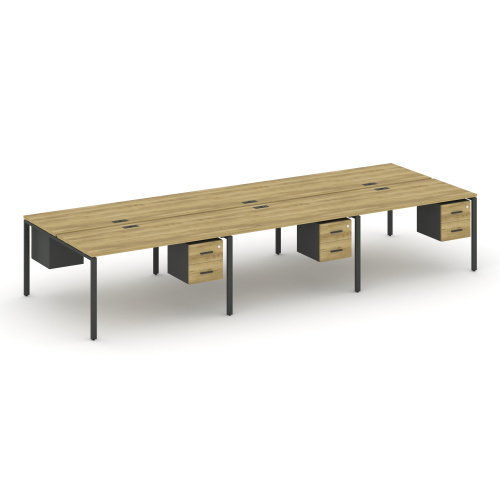 Бенч-система на 6 мест с подвесными тумбами Concept CN.DRS-155 фото 4 Бенч-система на 6 мест с подвесными тумбами Concept CN.DRS-155 фото 4