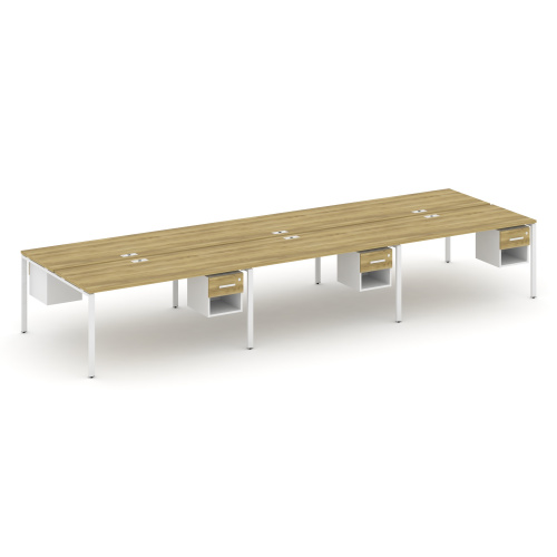 Бенч-система на 6 мест с подвесными тумбами Concept CN.DRS-160 фото 11