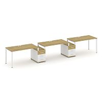 Бенч-система на 3 места с 2 опорными тумбами Concept CN.ORS-327