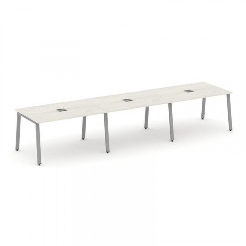 Style Project Стол переговорный SN-6A.SPRG-021 Белый/Металл Антрацит 2940*980*750 фото 6 Style Project Стол переговорный SN-6A.SPRG-021 Белый/Металл Антрацит 2940*980*750 фото 6