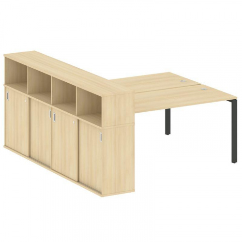 Бенч-система с шкафом-купе на П-обр. м/к Metal System БП.РС-СШК-4.4 фото 2 Бенч-система с шкафом-купе на П-обр. м/к Metal System БП.РС-СШК-4.4 фото 2