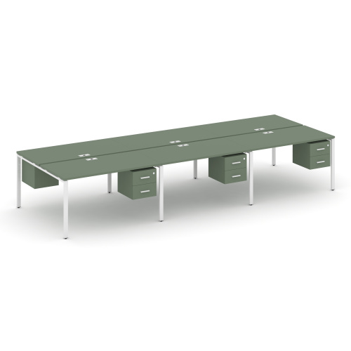 Бенч-система на 6 мест с подвесными тумбами Concept CN.DRS-156 Бенч-система на 6 мест с подвесными тумбами Concept CN.DRS-156