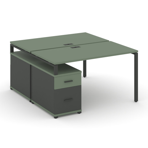 Бенч-система на 2 места с опорной тумбой Concept CN.DRS-308 фото 2 Бенч-система на 2 места с опорной тумбой Concept CN.DRS-308 фото 2