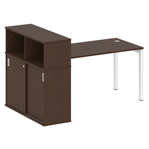 Стол офисный с шкафом-купе на П-обр. м/к Metal System Quattro 50БП.РС-СШК-3.3 фото 6 Стол офисный с шкафом-купе на П-обр. м/к Metal System Quattro 50БП.РС-СШК-3.3 фото 6