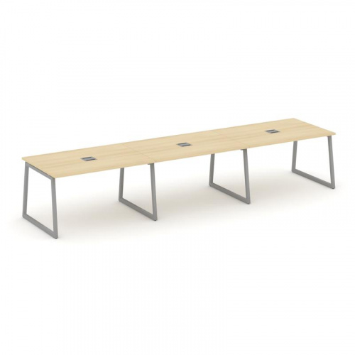 Style Project Стол переговорный SN-4T1.SPRG-022 Акация Лорка/Металл Антрацит/Заглушка Металл Антраци фото 21