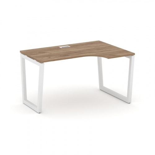 Style Project Стол рабочий эргоном. SN-5T2.SPA-022(R) Акация Лорка/Металл Антрацит/Заглушка Пластик фото 11