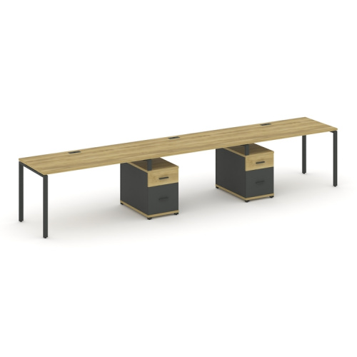 Бенч-система на 3 места с 2 опорными тумбами Concept CN.ORS-340 фото 4 Бенч-система на 3 места с 2 опорными тумбами Concept CN.ORS-340 фото 4