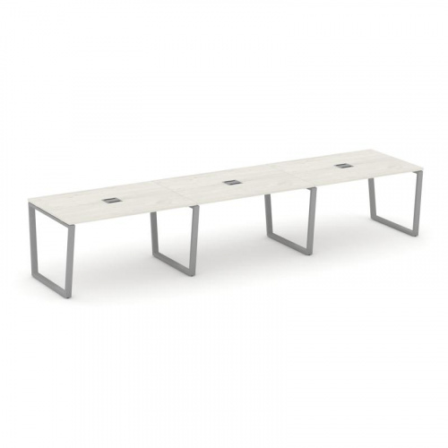 Style Project Стол переговорный SN-6T2.SPRG-022 Акация Лорка/Металл Антрацит/Заглушка Металл Антраци фото 12