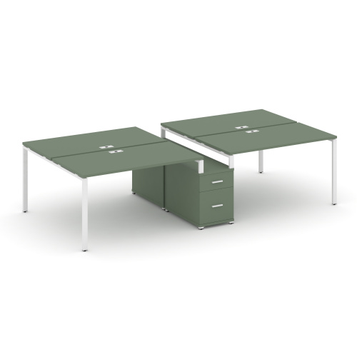 Бенч-система на 4 места с опорной тумбой Concept CN.DRS-313